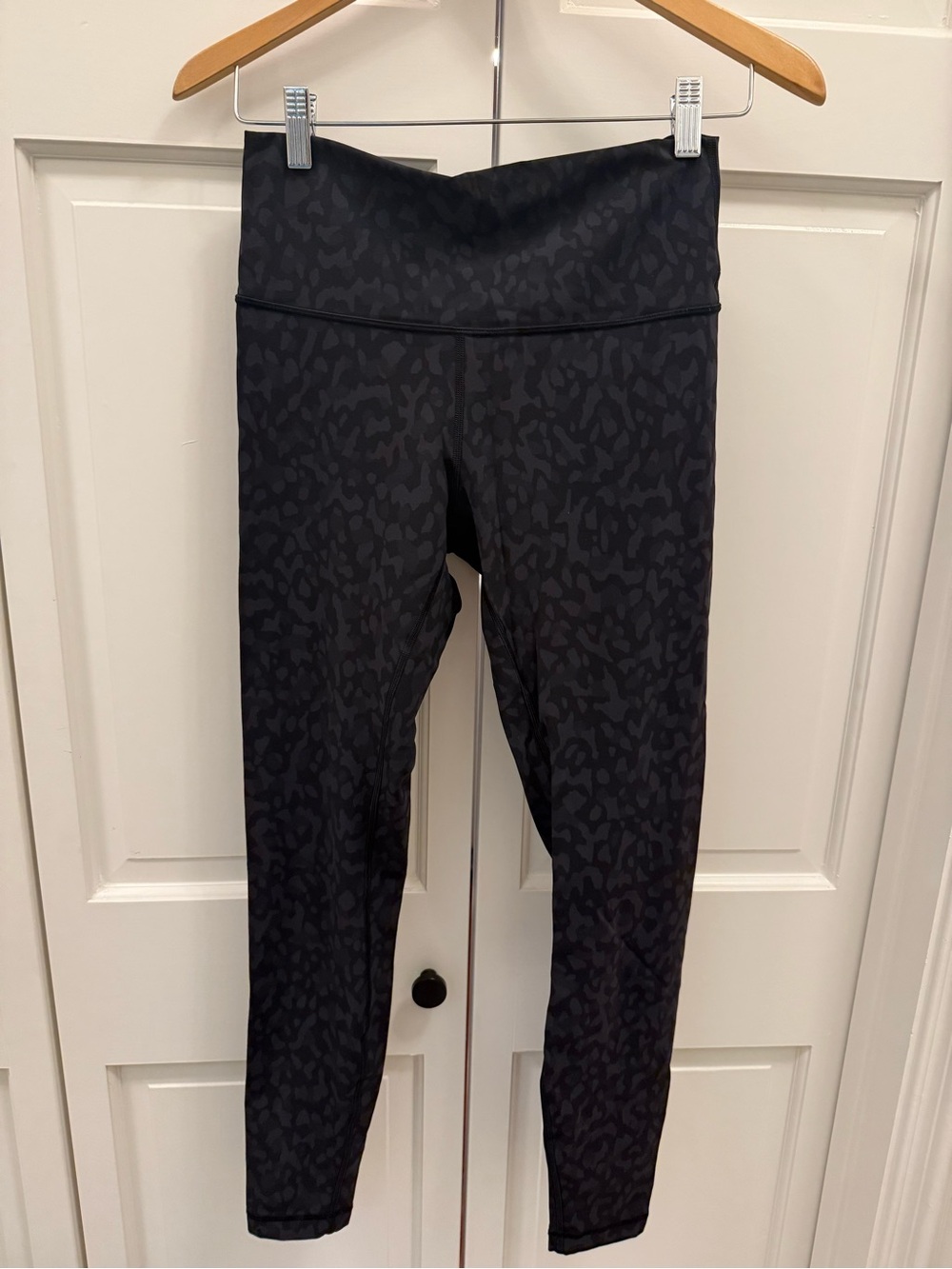 lululemon athletica Black Subtle Leopard High-Rise Leggings